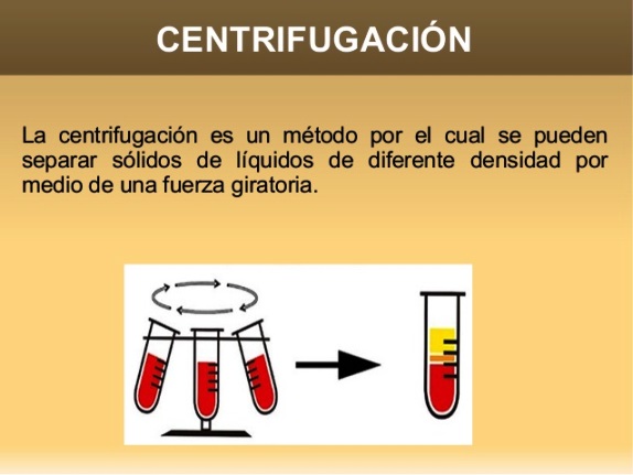 ¿Qué significa la centrifugación?