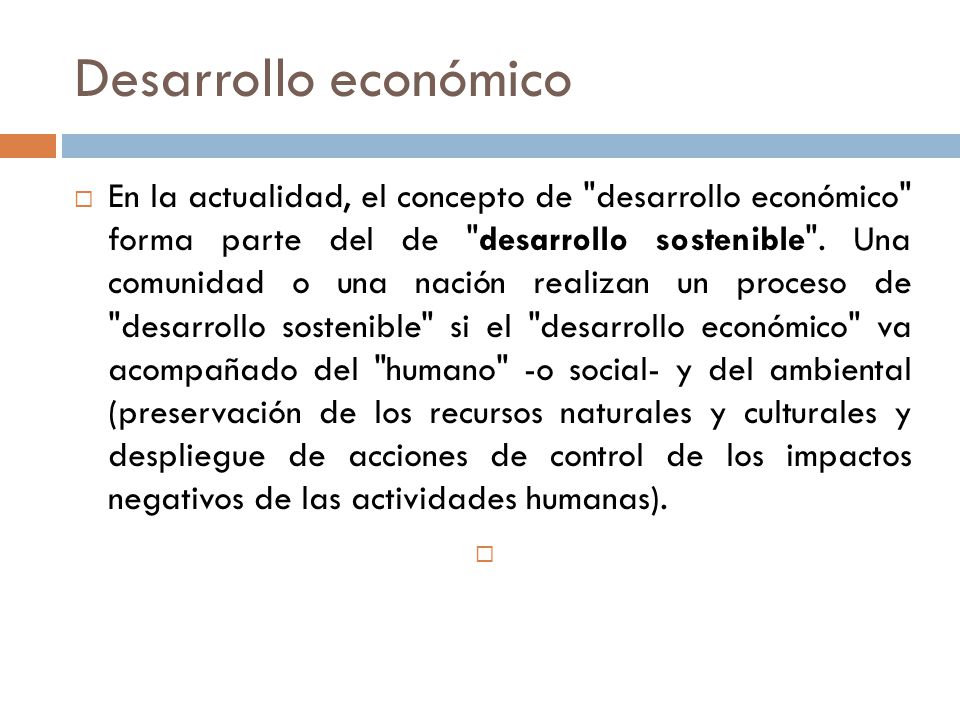 Definición de Desarrollo económico