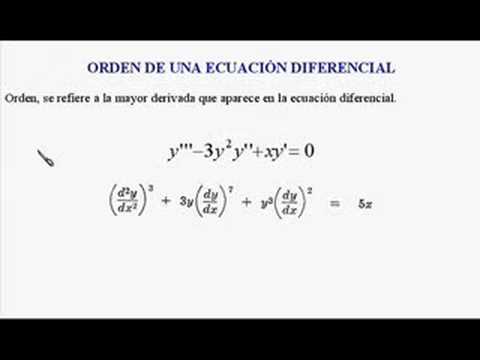 ¿Qué es una ecuación diferencial ejemplos?