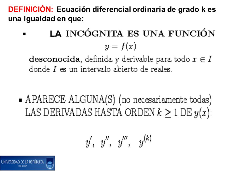 ¿Qué es una ecuación diferencial ejemplos?