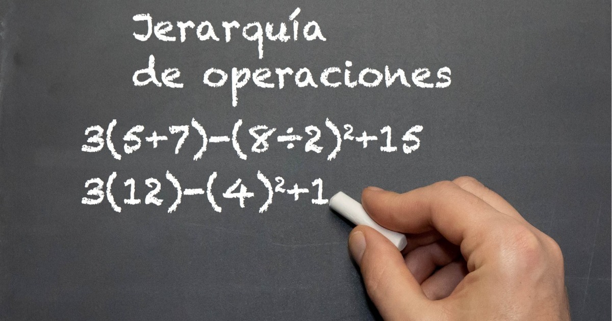 ¿Cuál es la jerarquía de los operadores matemáticos?