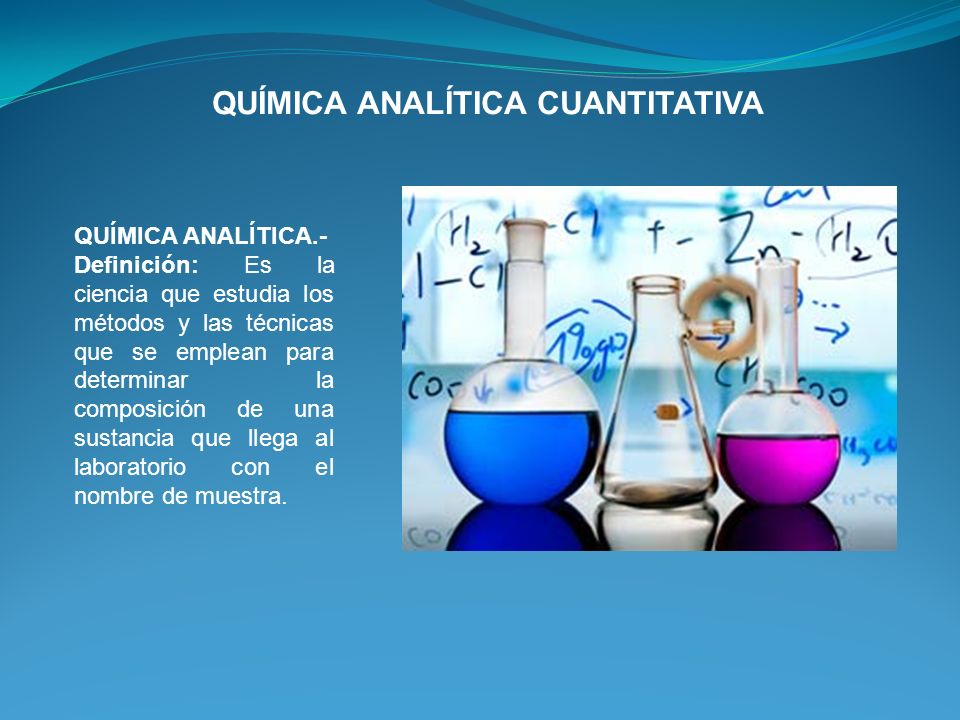 Definición de Química analítica