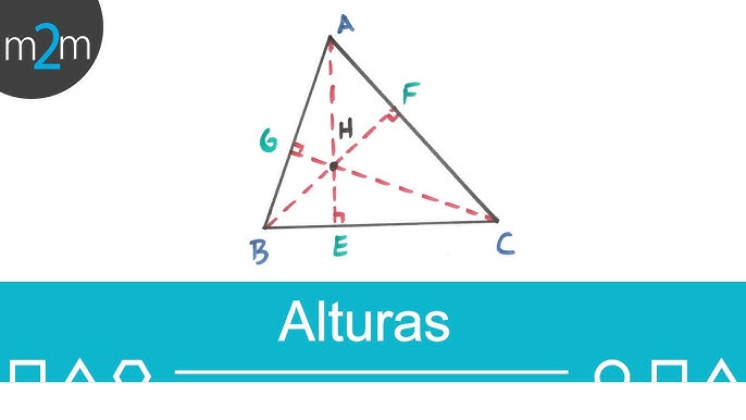 Definición de Altura de un triángulo
