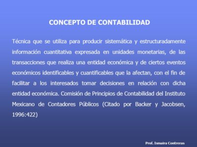 Definición de Contabilidad según autores » Qué es, Significado y Concepto