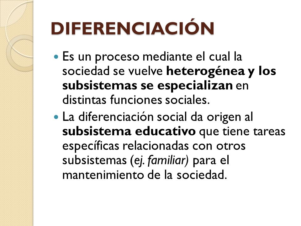 ¿Qué es la diferenciación social?