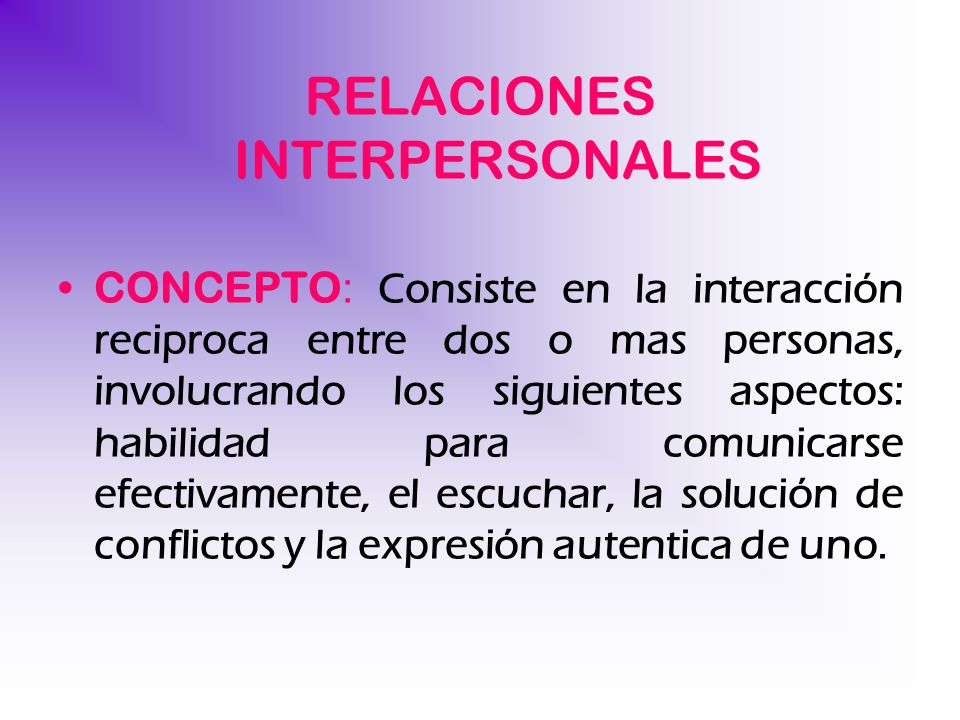 ¿Qué es interpersonal e interpersonal?