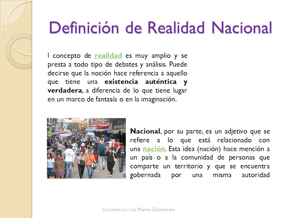Definición de Nacional