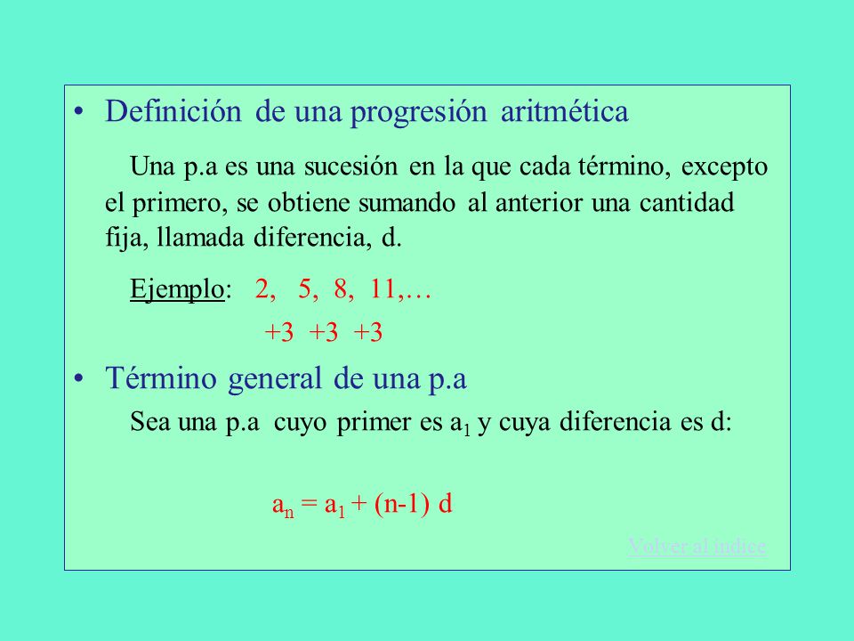 ¿Qué es una sucesión aritmética y escribir varios ejemplos?